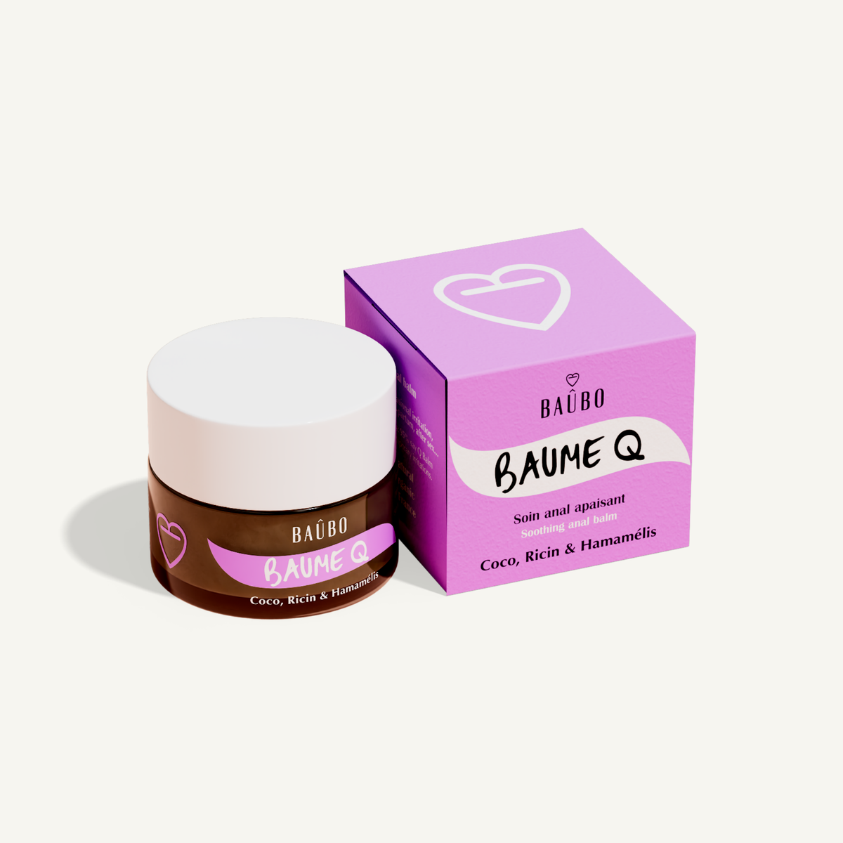 Baûbo Soothing Balm for sensitive areas (Baume Q) jar and box