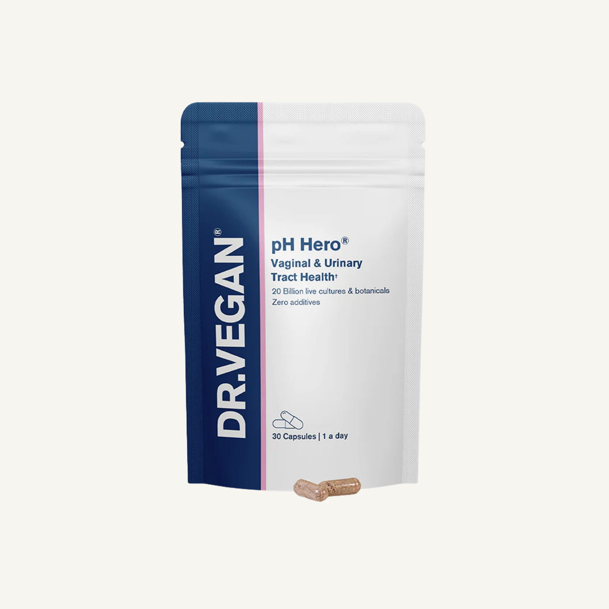 Dr. Vegan pH Hero vaginal and urinary tract health supplement pouch