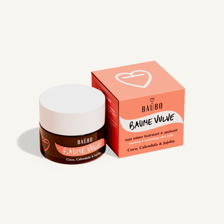 Baûbo Soothing Vulva Balm (Baume Vulve) jar and box