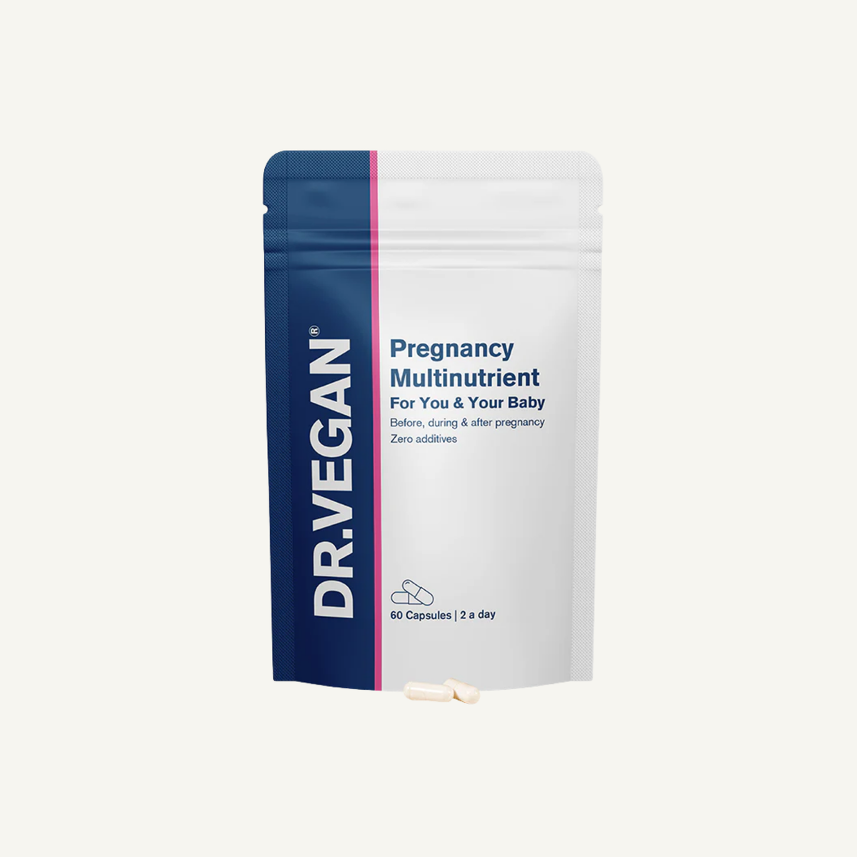 Dr. Vegan Pregnancy Multinutrient prenatal vitamin pouch