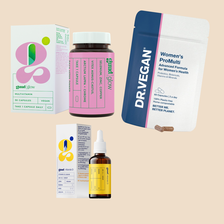 Daily Wellness Kit by Banat Nareng: GUUD Glow, Dr. Vegan Women's ProMulti and GUUD Vitamin D