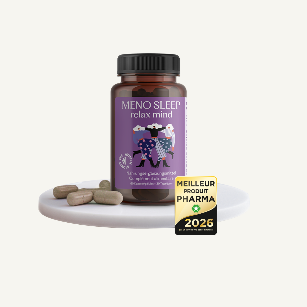 Menopause Kit by Banat Nareng: The Women Circle Meno Sleep jar with capsules