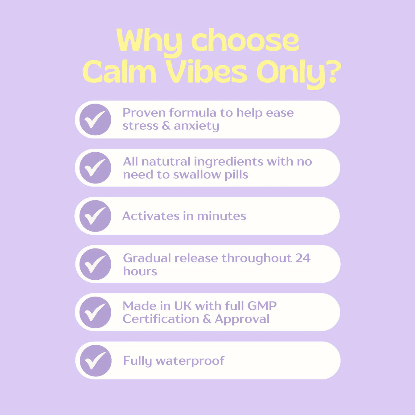 Calm Vibes Only (Calming Patch)