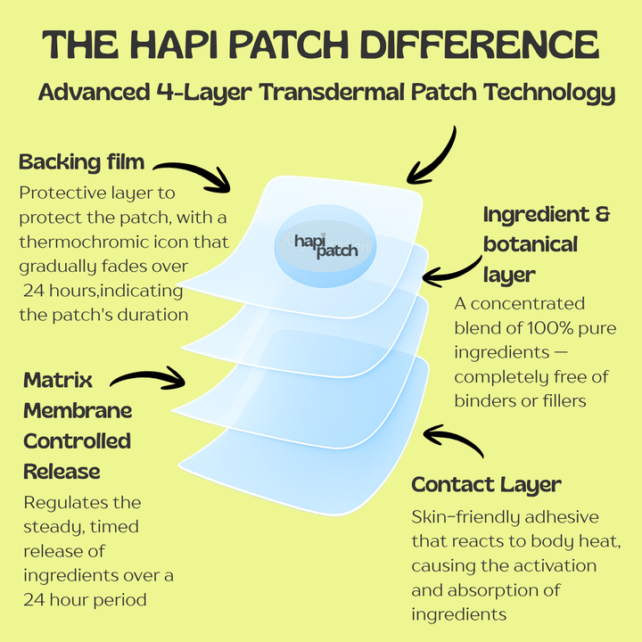 Advanced 4-layer transdermal patch technology