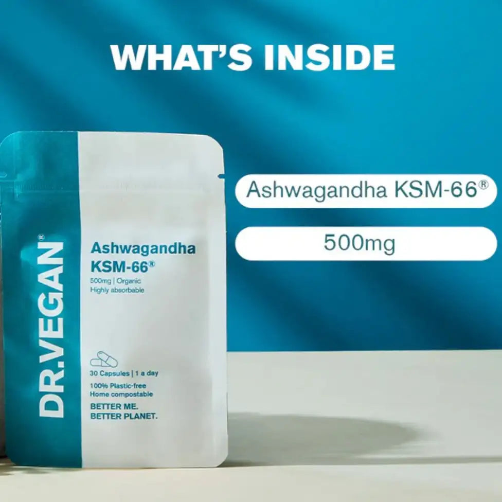 Dr. Vegan Ashwagandha KSM-66® (Stress & Energy Adaptogen)