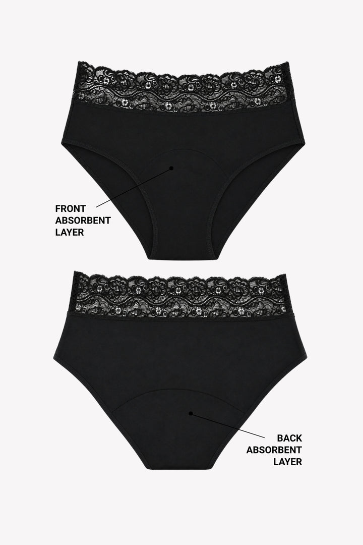 Anthéia front and back absorbent layers